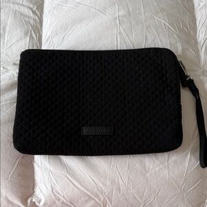 Vera Bradley Quilted Black Toiletry Wristlet
